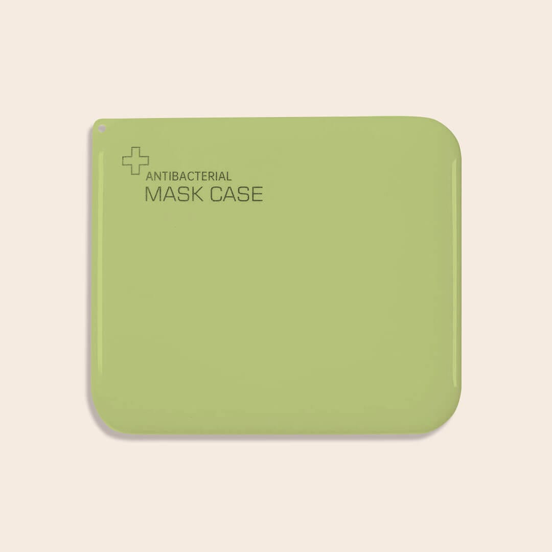 Caixa porta máscaras antibacteriana verde