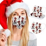Máscara Higiénica Descartável Dia de Natal